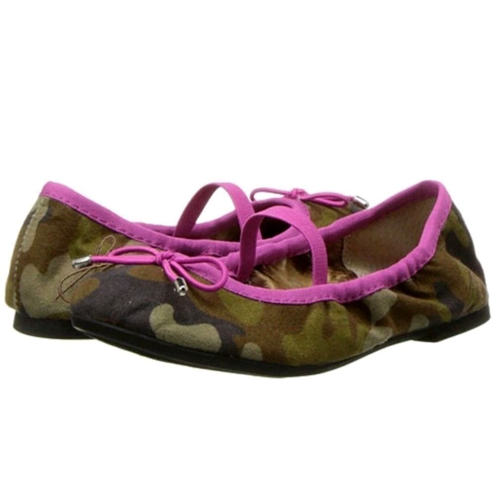 Sam Edelman 1.5 Kid Fiona Camo Pink Flat